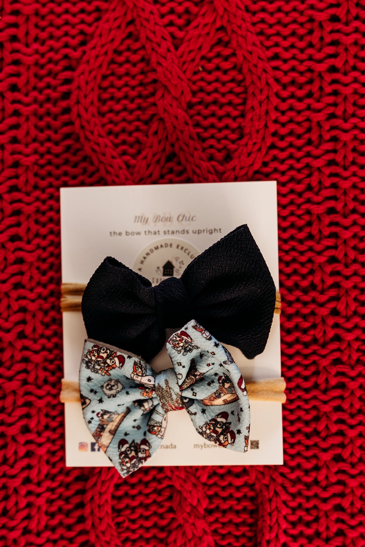 My Bow Chic: Midi Bows on Nylon headbands