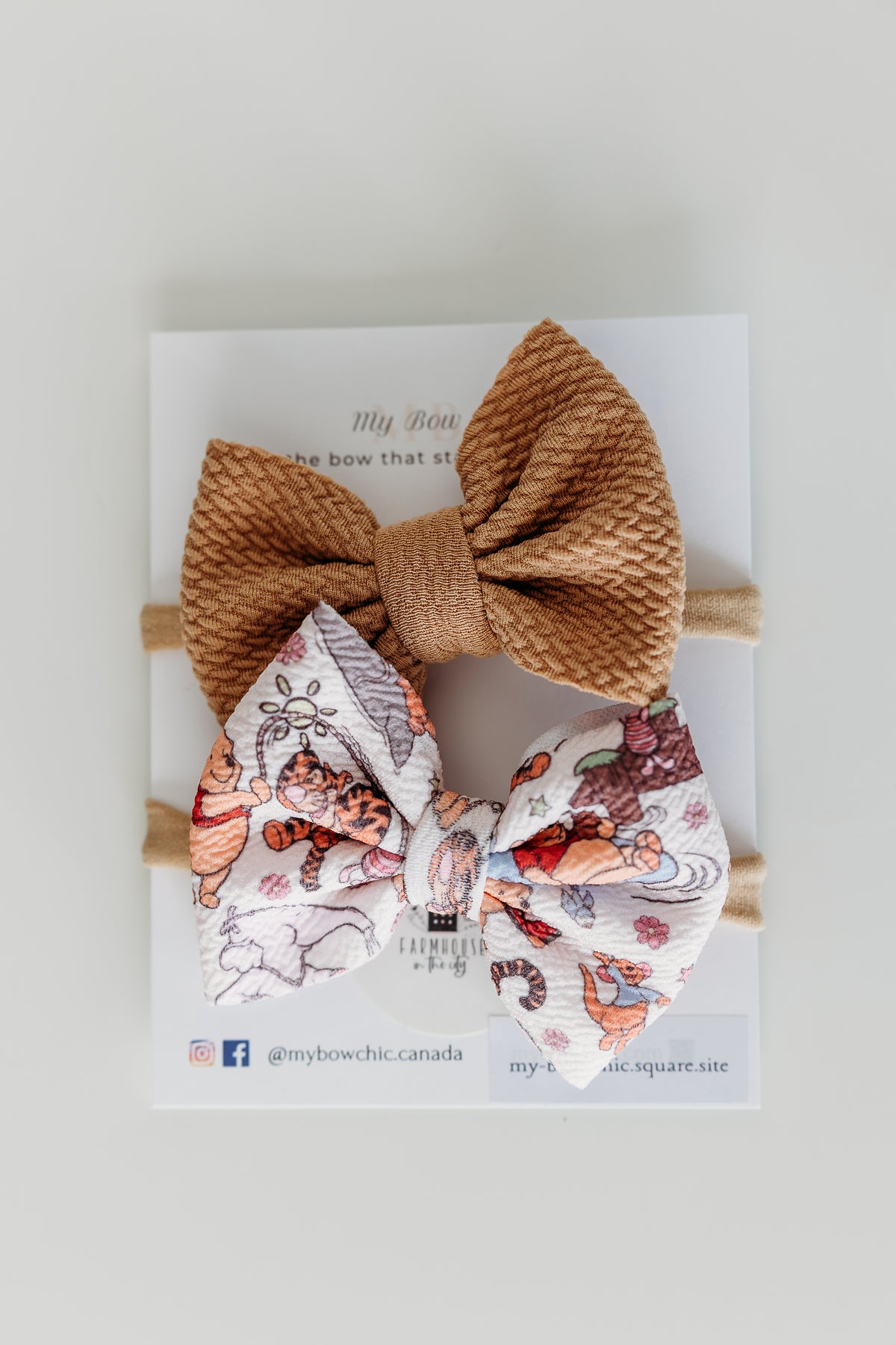 My Bow Chic: Honey Bear Midi Bow Bands