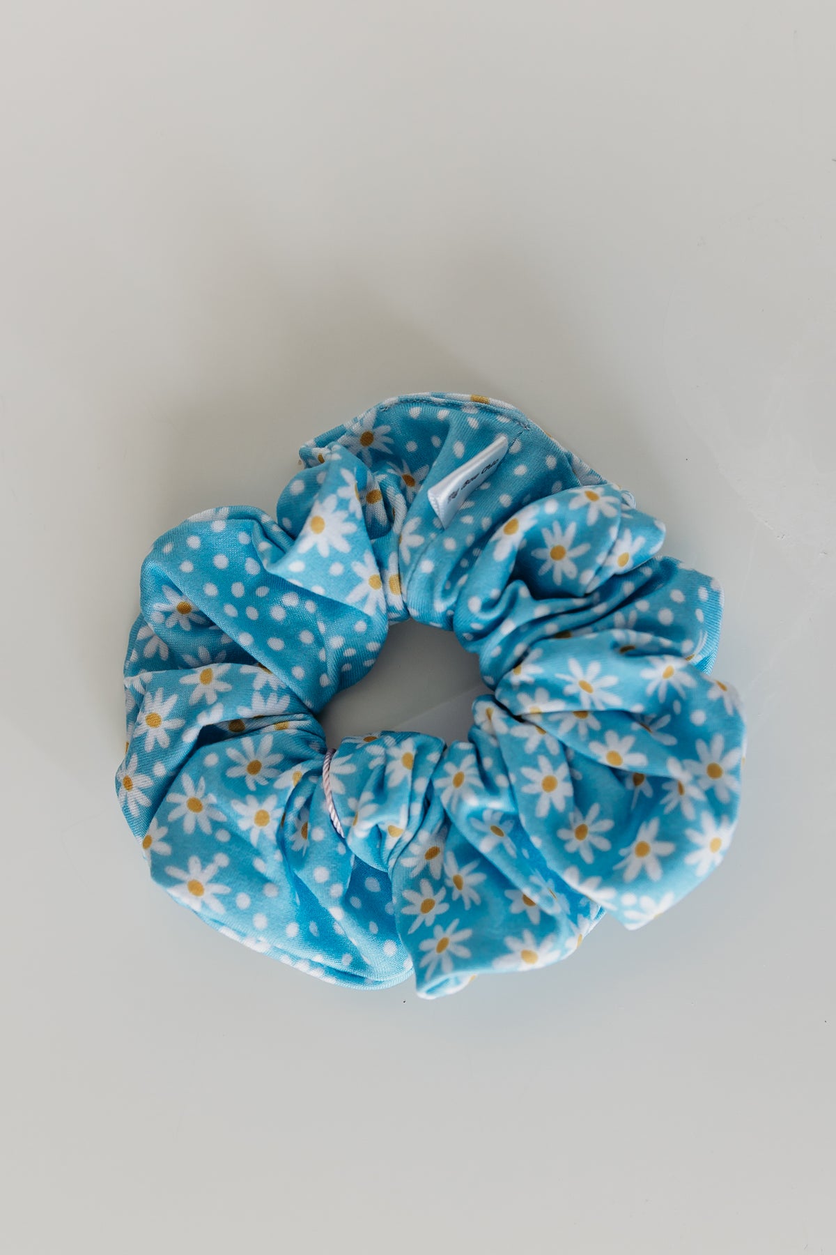 My Bow Chic: Blue Floral Classic Scrunchies