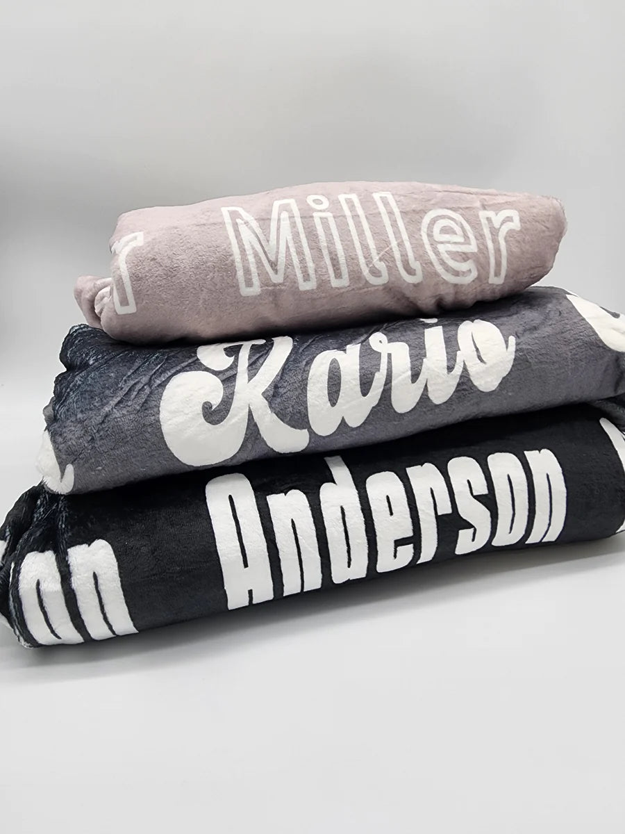 PRE-ORDER: Custom Name Blankets