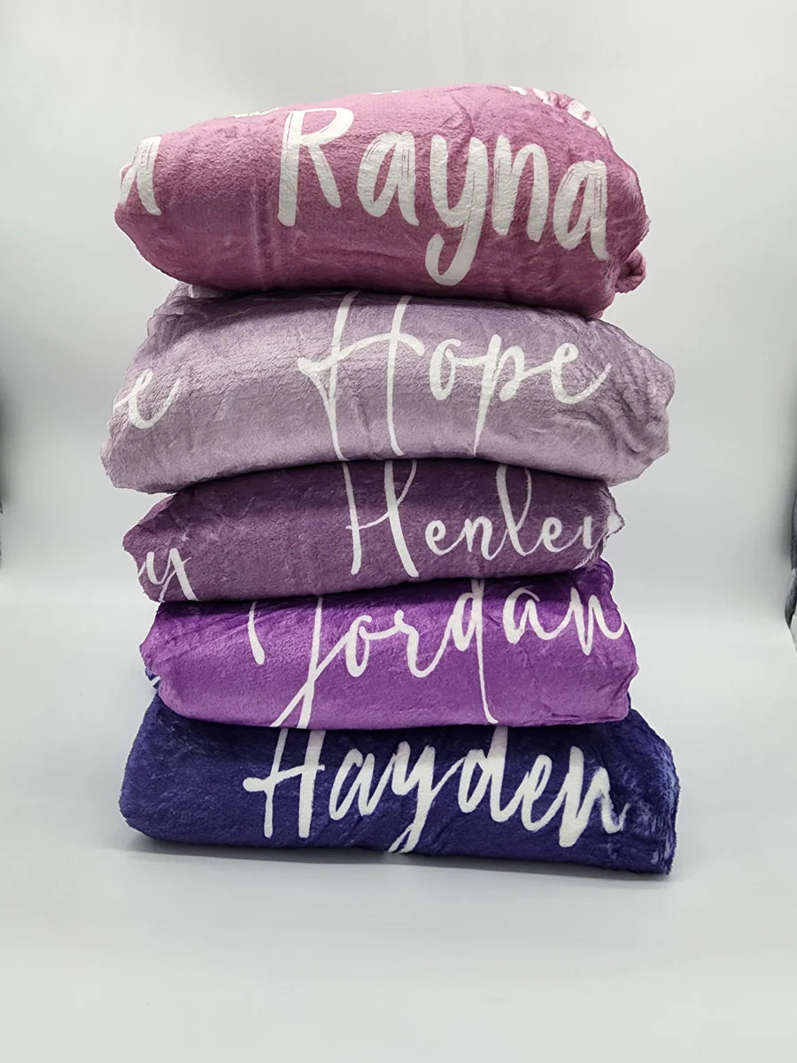 PRE-ORDER: Custom Name Blankets