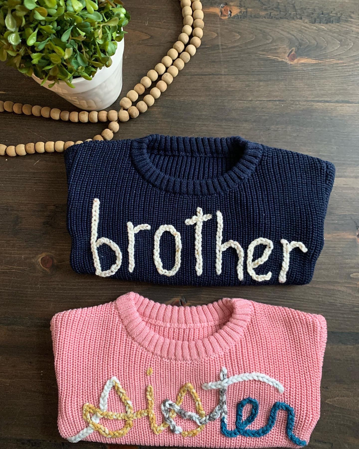 Name Embroidered Sweaters