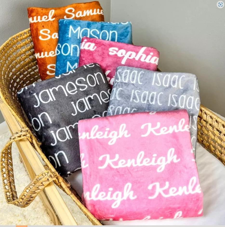 PRE-ORDER: Custom Name Blankets