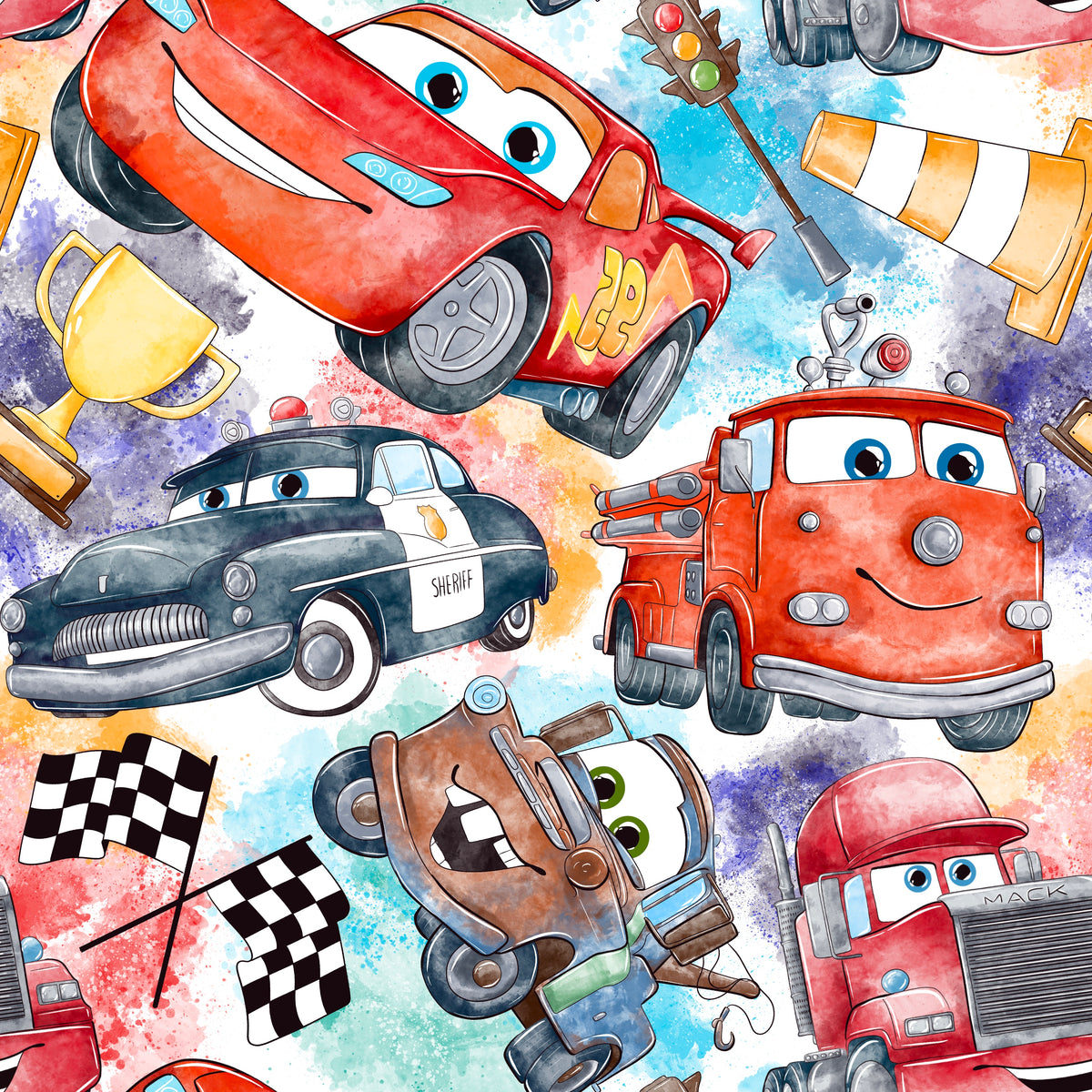 PRE-ORDER: Watercolour Cars