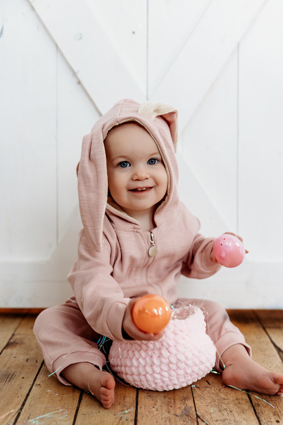 Bunny Romper: Pink