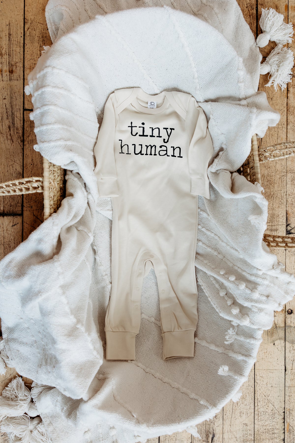 Tiny Human (Natural) Romper