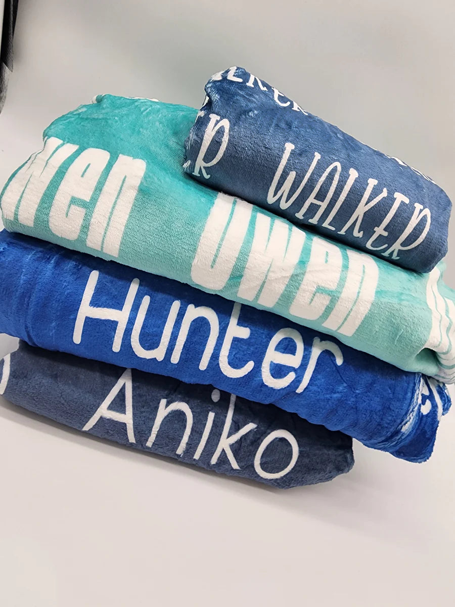 PRE-ORDER: Custom Name Blankets