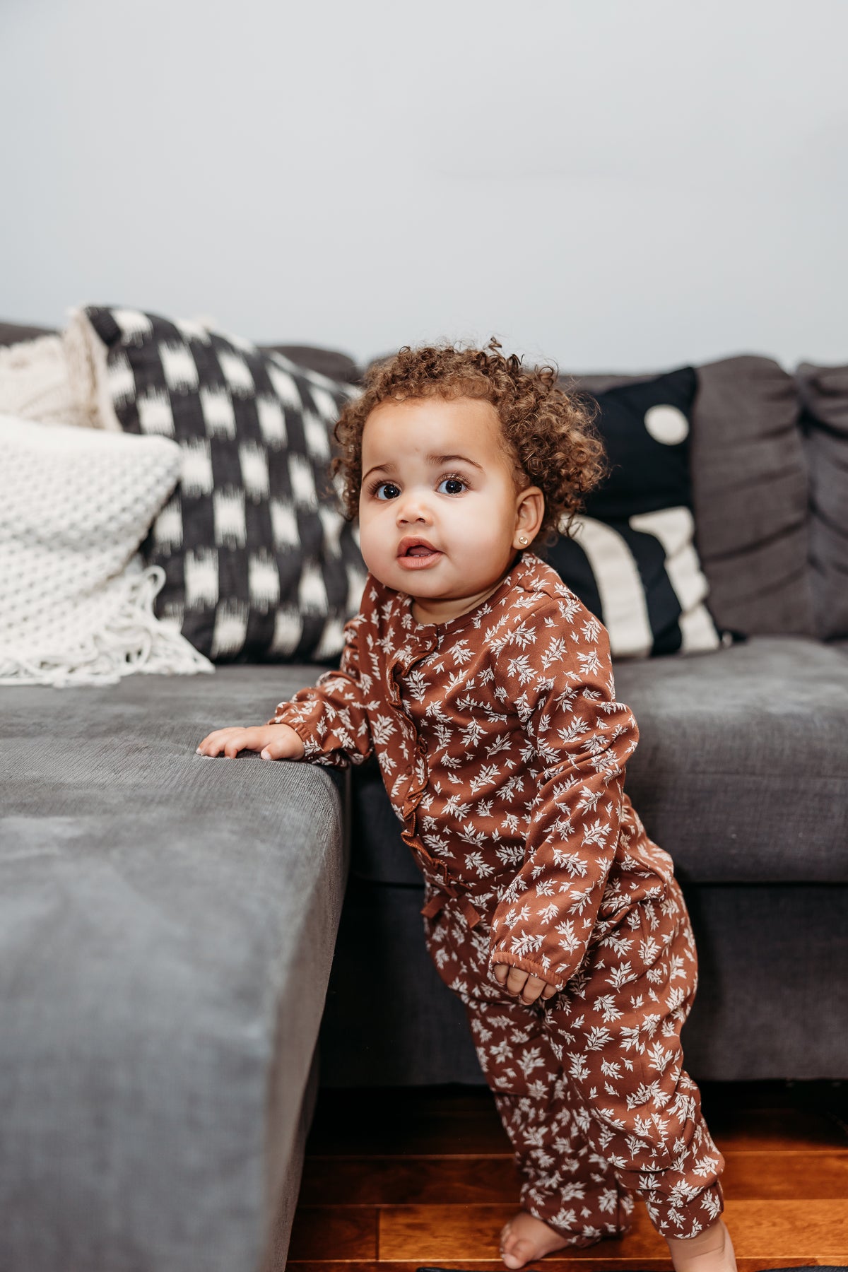 Floral Romper in Cedar