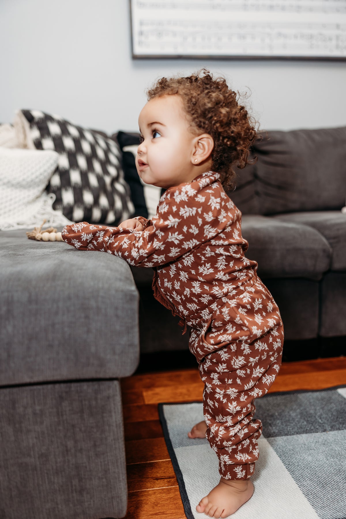 Floral Romper in Cedar