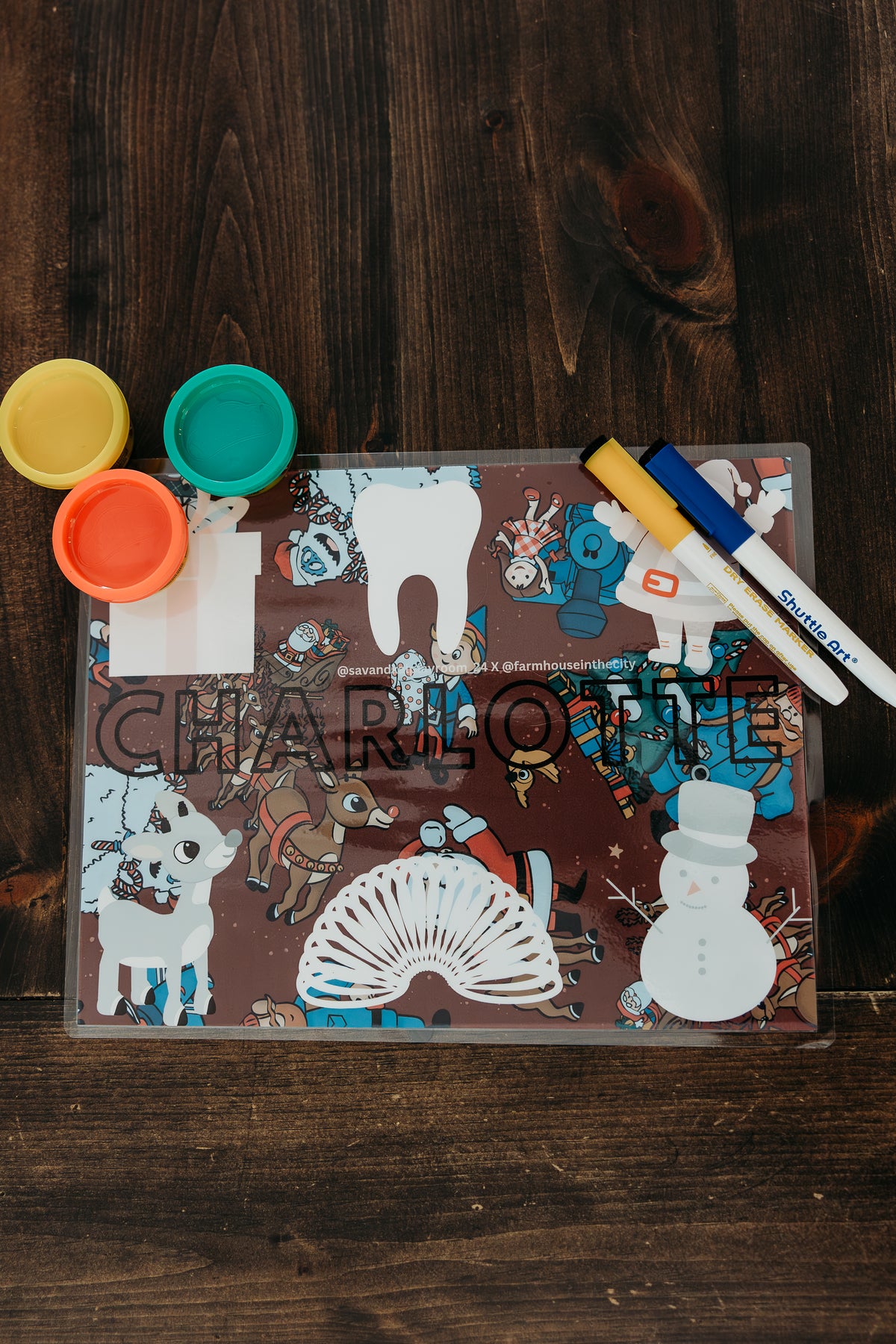 Sav & Kal Playroom: Reindeer Activity Mat