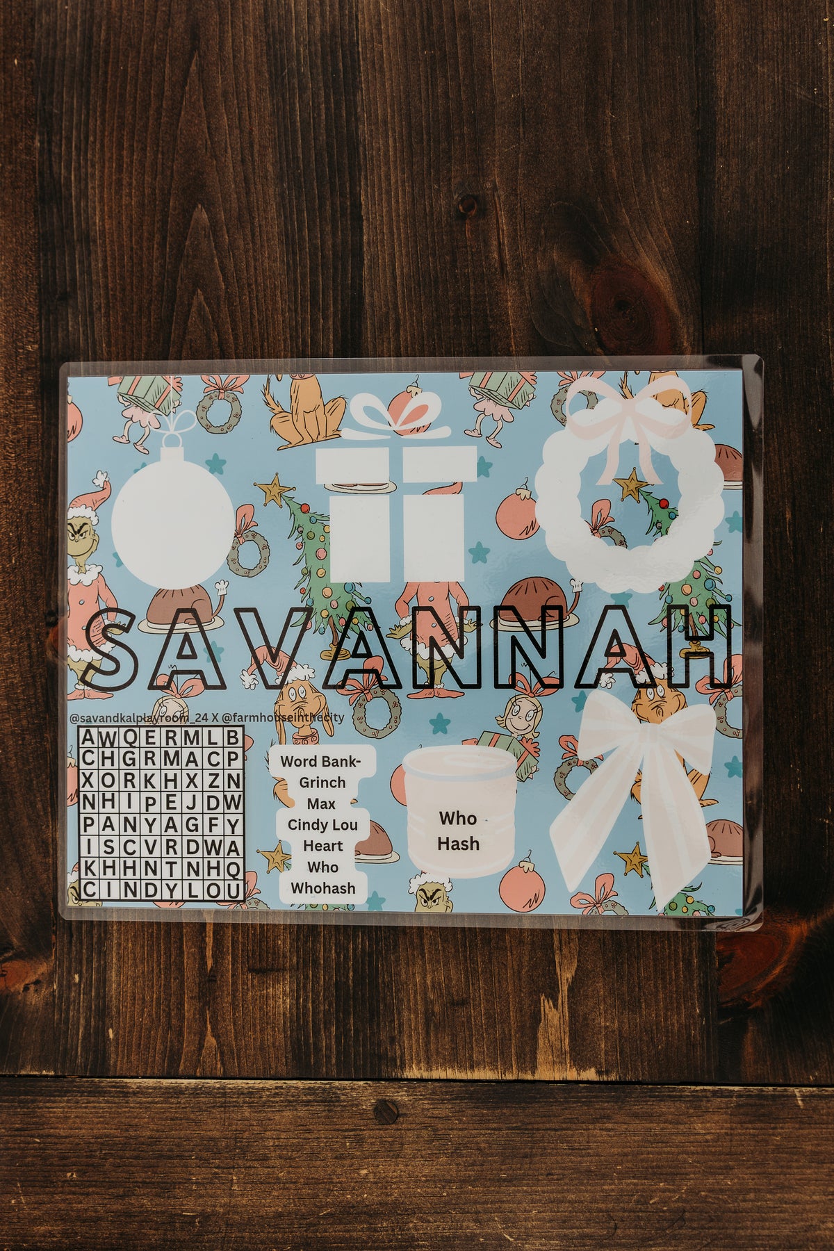 Sav & Kal Playroom: The Mean Guy Activity Mat