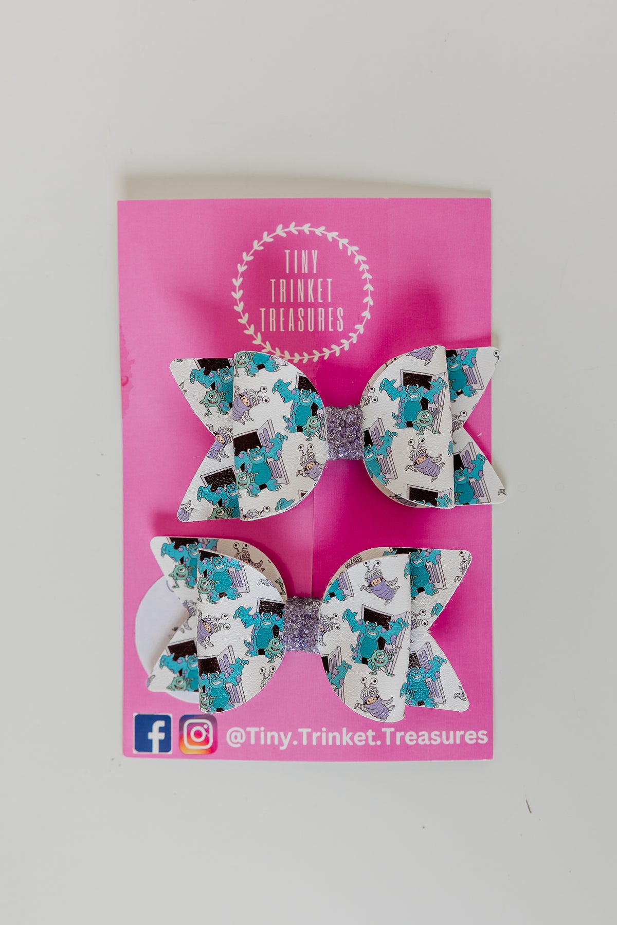 Tiny Trinket Treasures: Monsters Double Bow Set