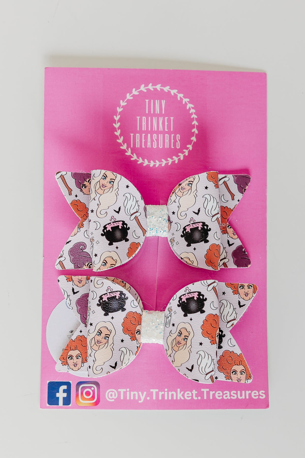 Tiny Trinket Treasures: Hocus Pocus Double Bow Set