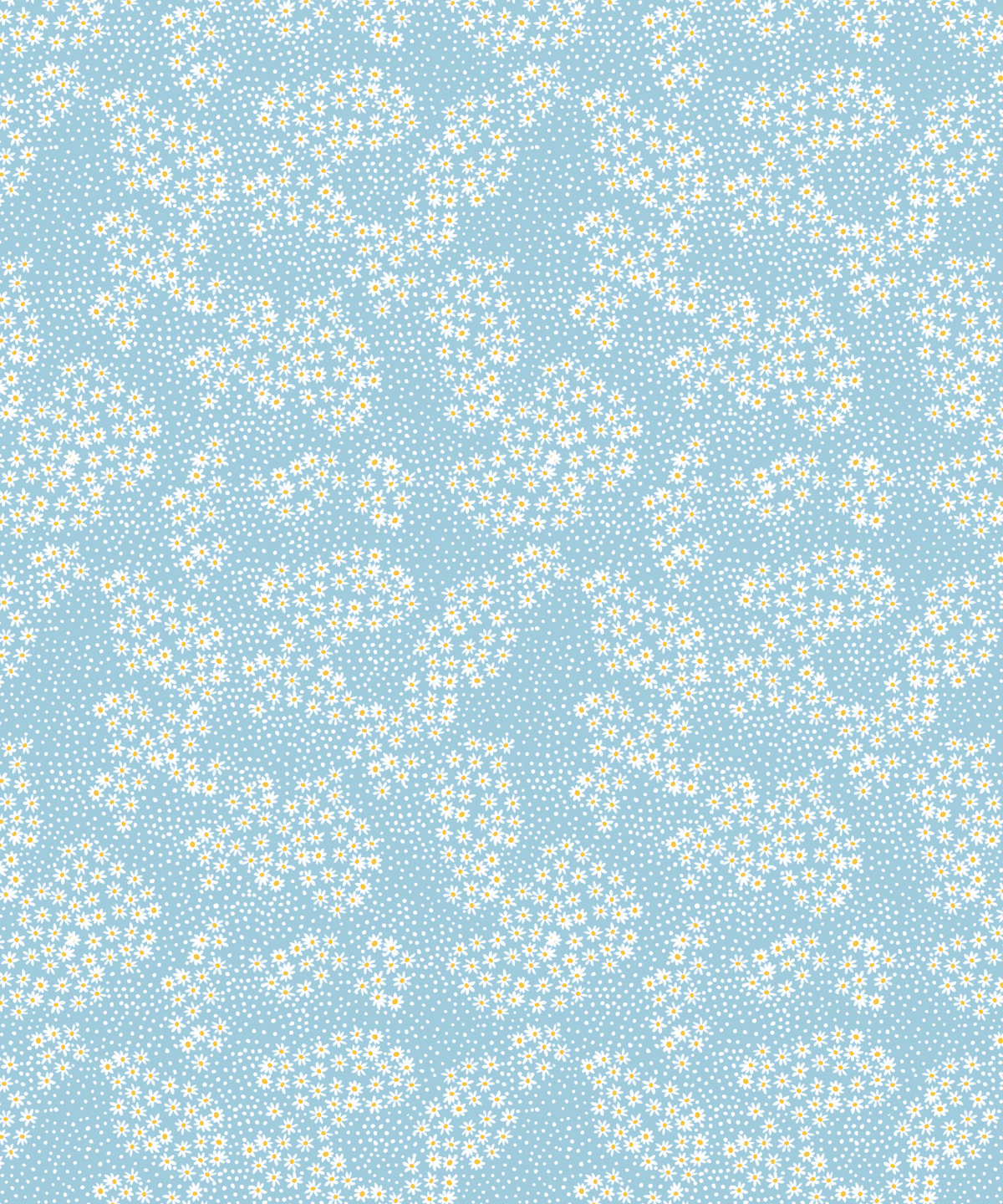 Blue Floral Blanket