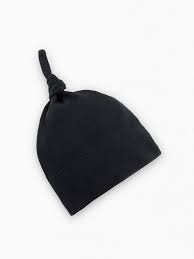 Black Organic Knotted Hat